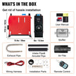 VEVOR Diesel Heater 12V Diesel Air Heater Muffler 8KW Diesel Heater with LCD Thermostat Monitor & Remote Control for Car Trucks and Motor-Home