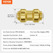 VEVOR Pipe Fittings 1/2