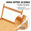 VEVOR Bed Tray Table with Foldable Legs & Media Slot, Bamboo Breakfast Tray for Sofa, Bed, Eating, Snacking, and Working, Serving Laptop Desk Tray TV Tray, Portable Food Snack Platter, 21.6