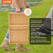 VEVOR Bed Tray Table with Foldable Legs & Media Slot, Bamboo Breakfast Tray for Sofa, Bed, Eating, Snacking, and Working, Serving Laptop Desk Tray TV Tray, Portable Food Snack Platter, 21.6