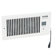 VEVOR Register Booster Fan, Quiet Vent Booster Fan Fits 4” x 10” Register Holes, with Remote Control and Thermostat Control, Adjustable Speed for Heating Cooling Smart Vent, White