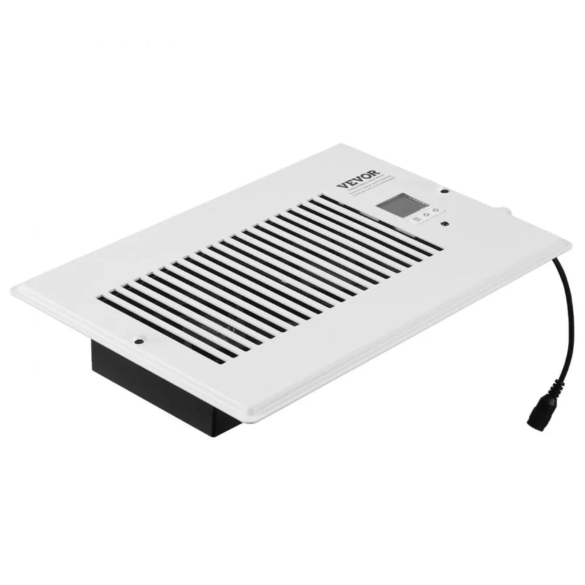 VEVOR Quiet Register Booster Fan Heating/Cooling 6 x 10 inch with Remote White