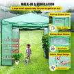 Vevor Walk-in Greenhouse Portable Pop-up Garden 12x8ft W/roll-up Doors & Windows