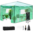 Vevor Walk-in Greenhouse Portable Pop-up Garden 12x8ft W/roll-up Doors & Windows