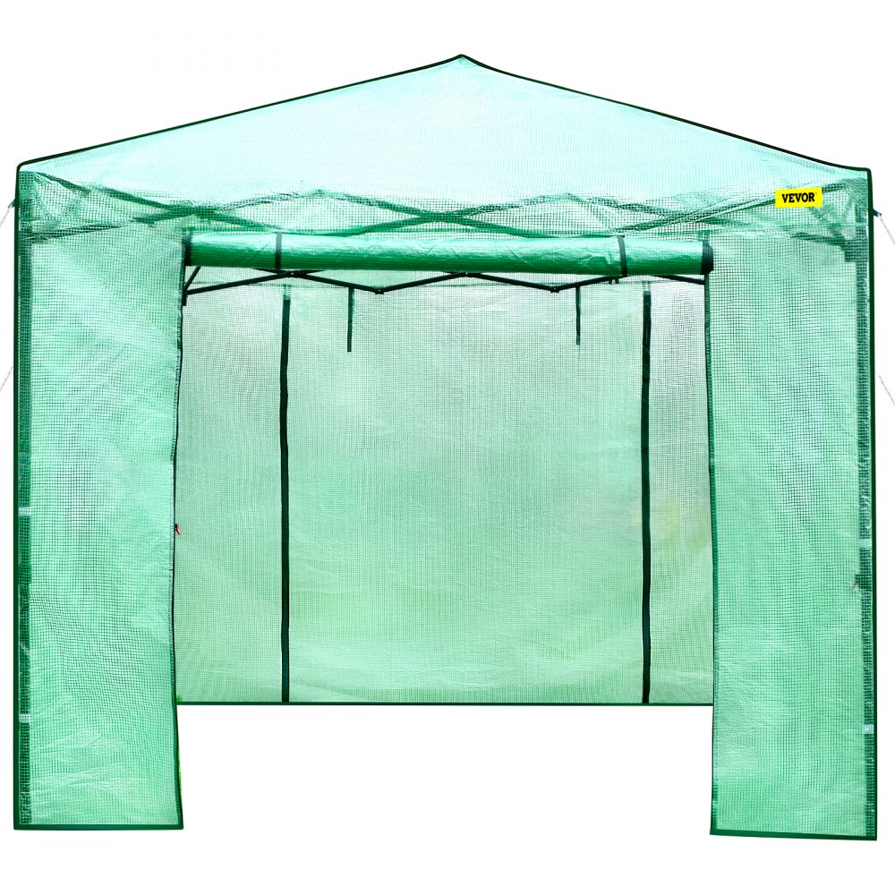 Vevor Walk-in Greenhouse Portable Pop-up Garden 12x8ft W/roll-up Doors & Windows