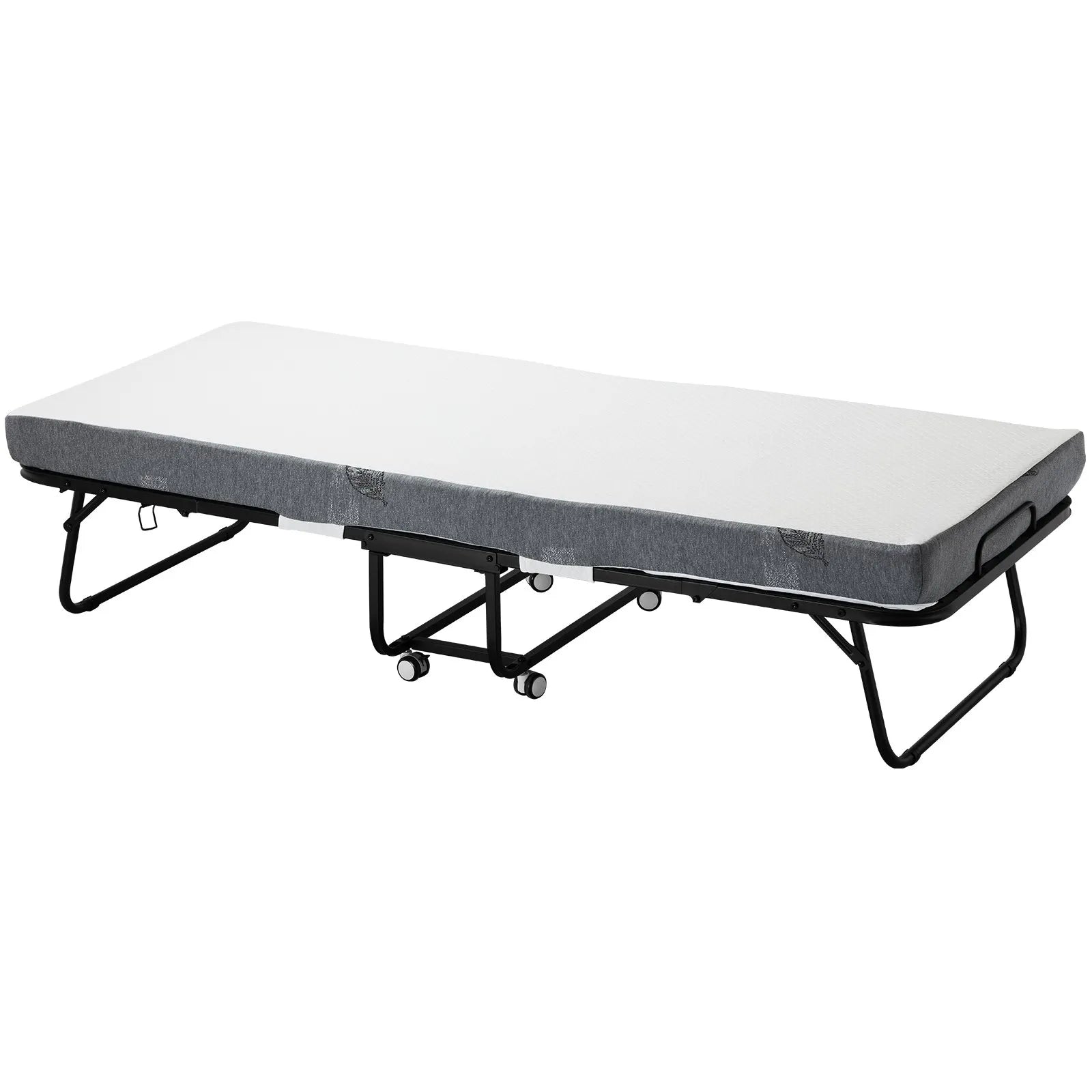 VEVOR Rollaway Bed Folding Bed with 4 inches Foam Mattress for Adults & Guest