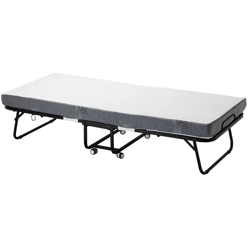 VEVOR Rollaway Bed Folding Bed with 4 inches Foam Mattress for Adults & Guest