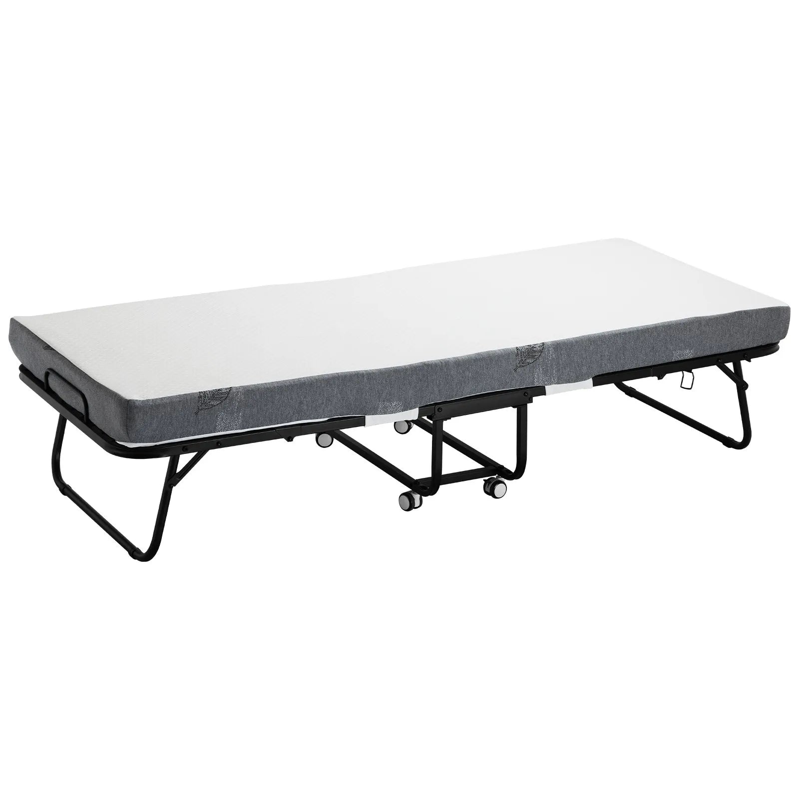 VEVOR Rollaway Bed Folding Bed with 4 inches Foam Mattress for Adults & Guest