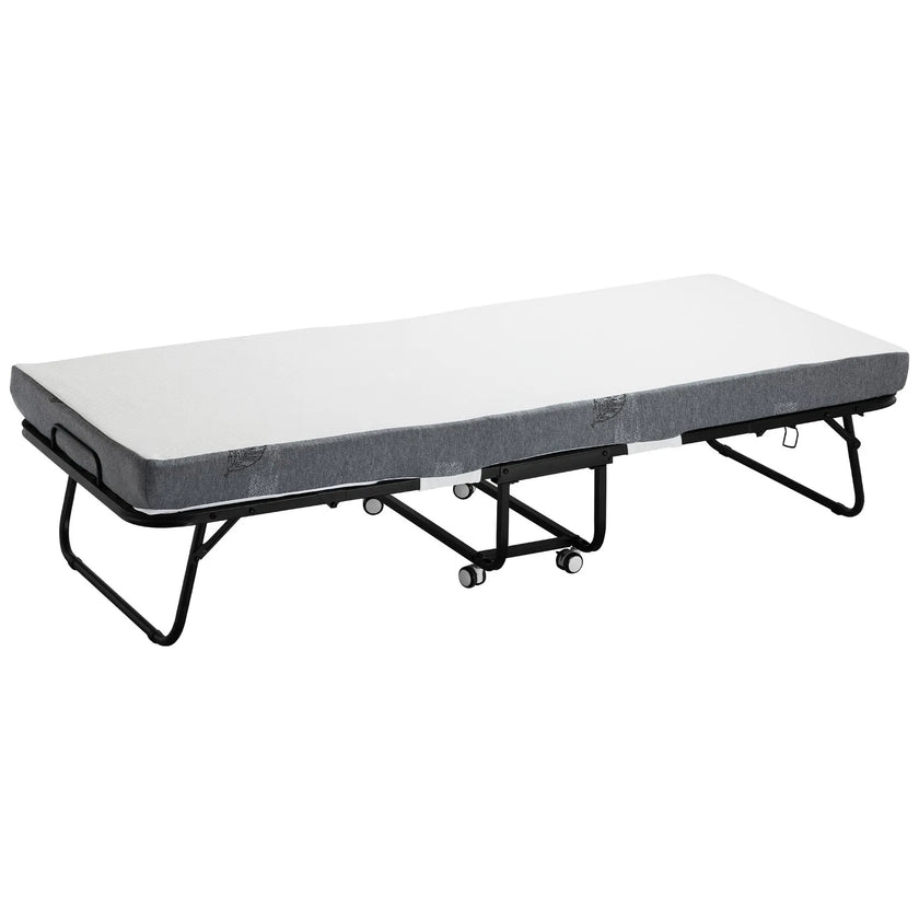 VEVOR Rollaway Bed Folding Bed with 4 inches Foam Mattress for Adults & Guest
