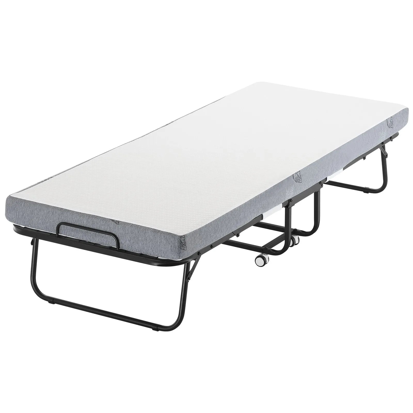 VEVOR Rollaway Bed Folding Bed with 4 inches Foam Mattress for Adults & Guest