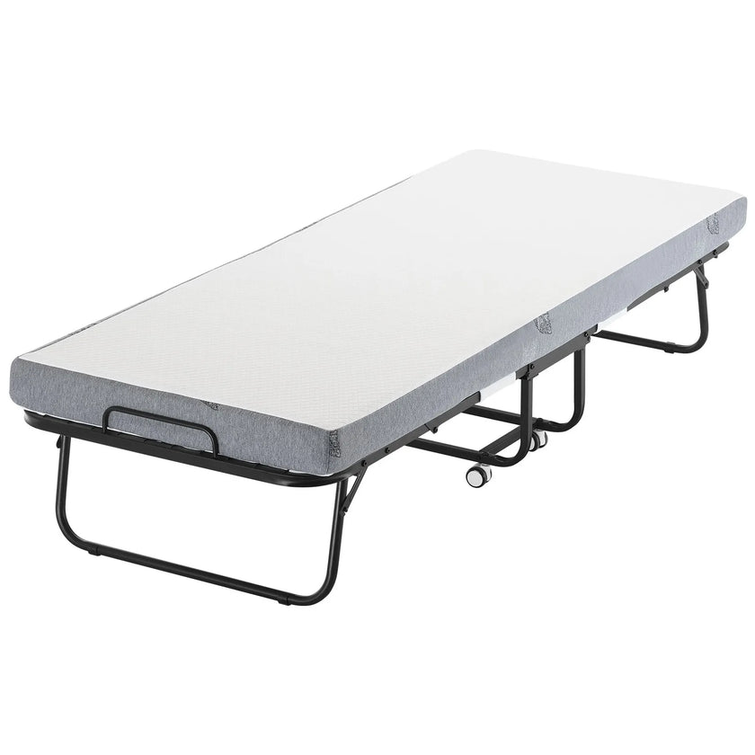 VEVOR Rollaway Bed Folding Bed with 4 inches Foam Mattress for Adults & Guest