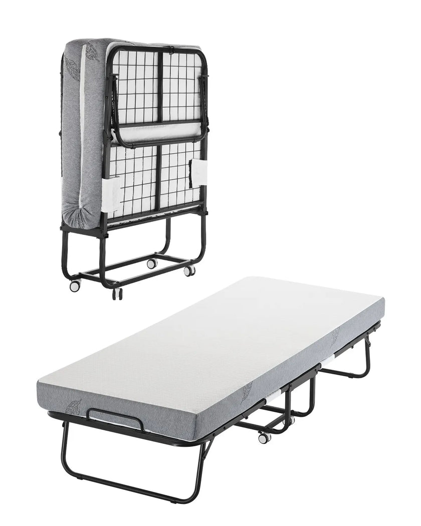 VEVOR Rollaway Bed Folding Bed with 5 inches Foam Mattress for Adults & Guest