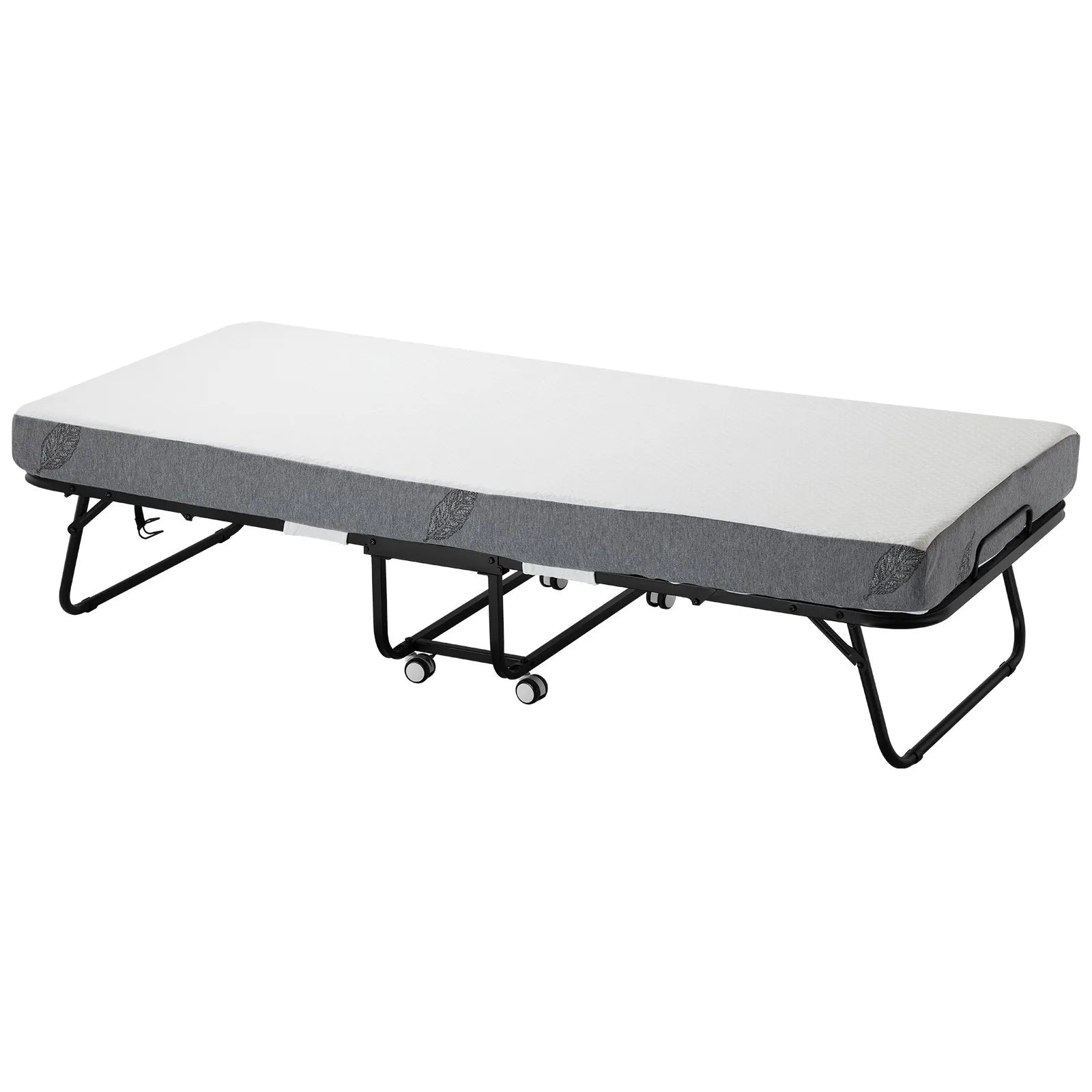 VEVOR Rollaway Bed Folding Bed with 5 inches Foam Mattress for Adults & Guest