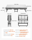 VEVOR Rollaway Bed Folding Bed with 5 in Foam Mattress for Adults and Guest