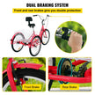 VEVOR Tricycle Adult 24’’ Wheels Adult Tricycle 1-Speed 3 Wheel Bikes For Adults Three Wheel Bike For Adults Adult Trike Adult Folding Tricycle Foldable Adult Tricycle 3 Wheel Bike Trike For Adults