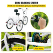 VEVOR Tricycle Adult 26’’ Wheels Adult Tricycle 1-Speed 3 Wheel Bikes For Adults Three Wheel Bike For Adults Adult Trike Adult Folding Tricycle Foldable Adult Tricycle 3 Wheel Bike Trike For Adults