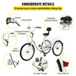 VEVOR Tricycle Adult 26’’ Wheels Adult Tricycle 1-Speed 3 Wheel Bikes For Adults Three Wheel Bike For Adults Adult Trike Adult Folding Tricycle Foldable Adult Tricycle 3 Wheel Bike Trike For Adults