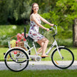 VEVOR Tricycle Adult 26’’ Wheels Adult Tricycle 1-Speed 3 Wheel Bikes For Adults Three Wheel Bike For Adults Adult Trike Adult Folding Tricycle Foldable Adult Tricycle 3 Wheel Bike Trike For Adults