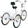VEVOR Tricycle Adult 26’’ Wheels Adult Tricycle 1-Speed 3 Wheel Bikes For Adults Three Wheel Bike For Adults Adult Trike Adult Folding Tricycle Foldable Adult Tricycle 3 Wheel Bike Trike For Adults