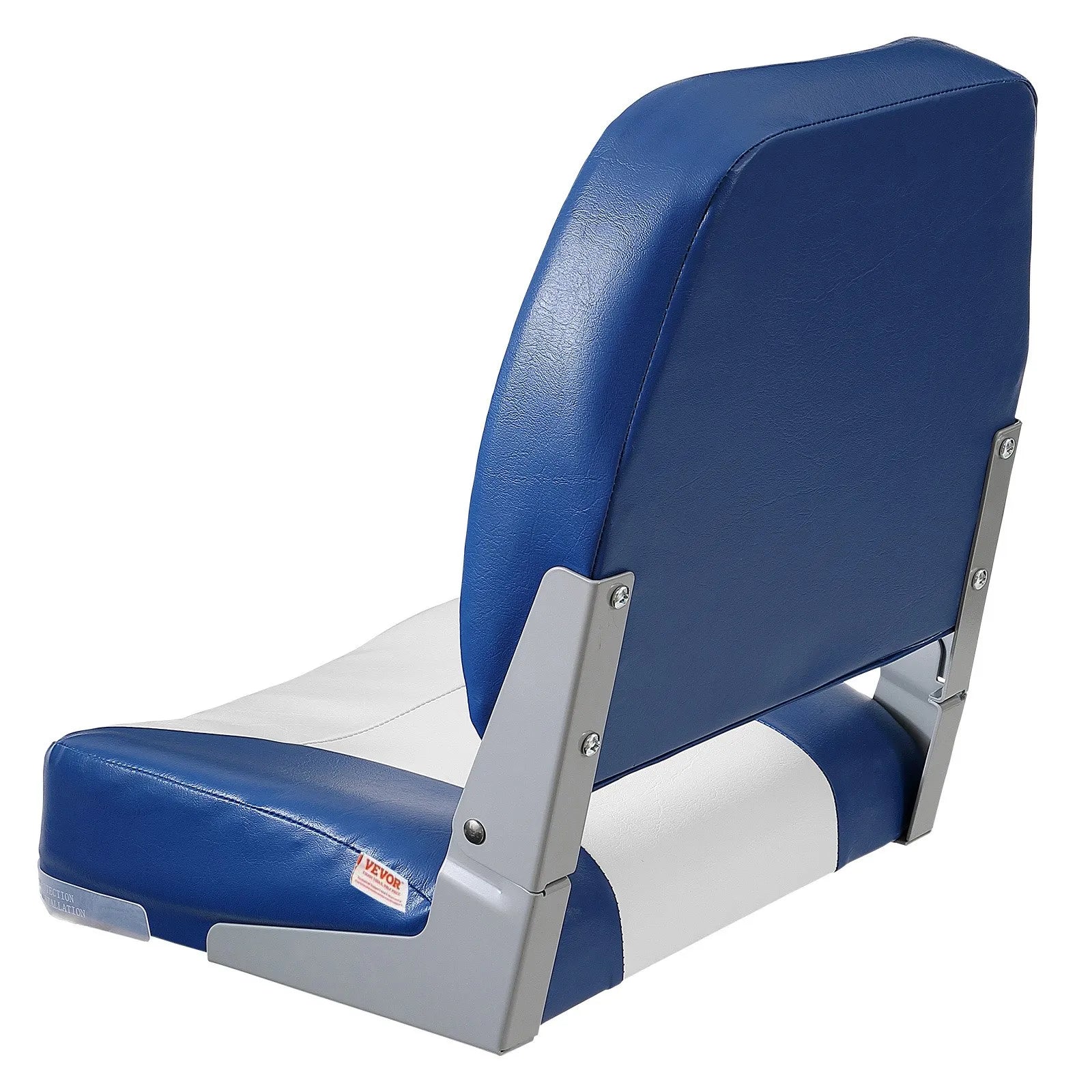 VEVOR Boat Seat Low Back Fold-Down Fishing Boat Seat Chair with Sponge Padding
