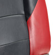 VEVOR Boat Seat High Backrest Folding Boat Seat Sponge Cushion Black & Red