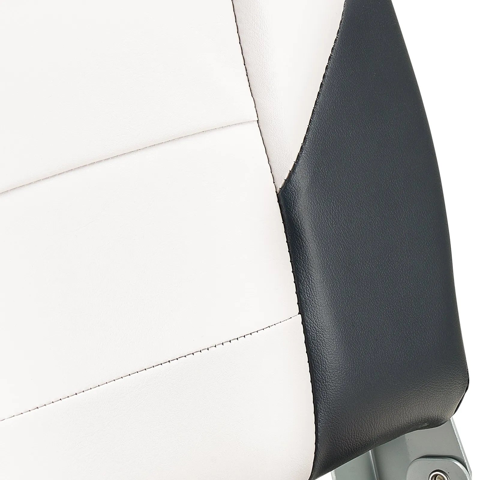 VEVOR Boat Seat High Backrest Flip Up Boat Seat Sponge Cushion Black & Grey