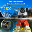 VEVOR Automatic Optical Level, 26X, 40?mm Aperture Auto Level Kit with Magnetic Dampened Compensator and Transport Lock, Height Distance Angle Measuring Tool w/ Hard Plastic Case, IP54 Waterproof