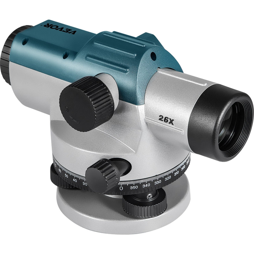 VEVOR Automatic Optical Level, 26X, 40?mm Aperture Auto Level Kit with Magnetic Dampened Compensator and Transport Lock, Height Distance Angle Measuring Tool w/ Hard Plastic Case, IP54 Waterproof