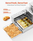 VEVOR Commercial Automatic Donuts Making Machine Doughnut Maker 4 Rows 240 PCS/H
