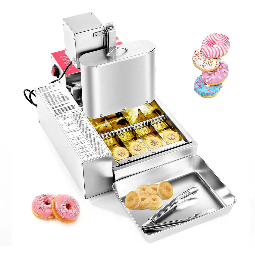 VEVOR Commercial Automatic Donuts Making Machine Doughnut Maker 4 Rows 240 PCS/H
