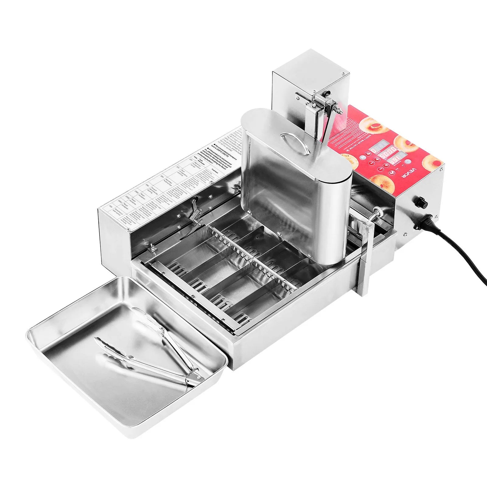 VEVOR Commercial Automatic Donuts Making Machine Doughnut Maker 4 Rows 240 PCS/H