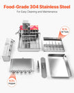 VEVOR Commercial Automatic Donuts Making Machine Doughnut Maker 6 Rows 360 PCS/H