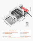VEVOR Commercial Automatic Donuts Making Machine Doughnut Maker 6 Rows 360 PCS/H