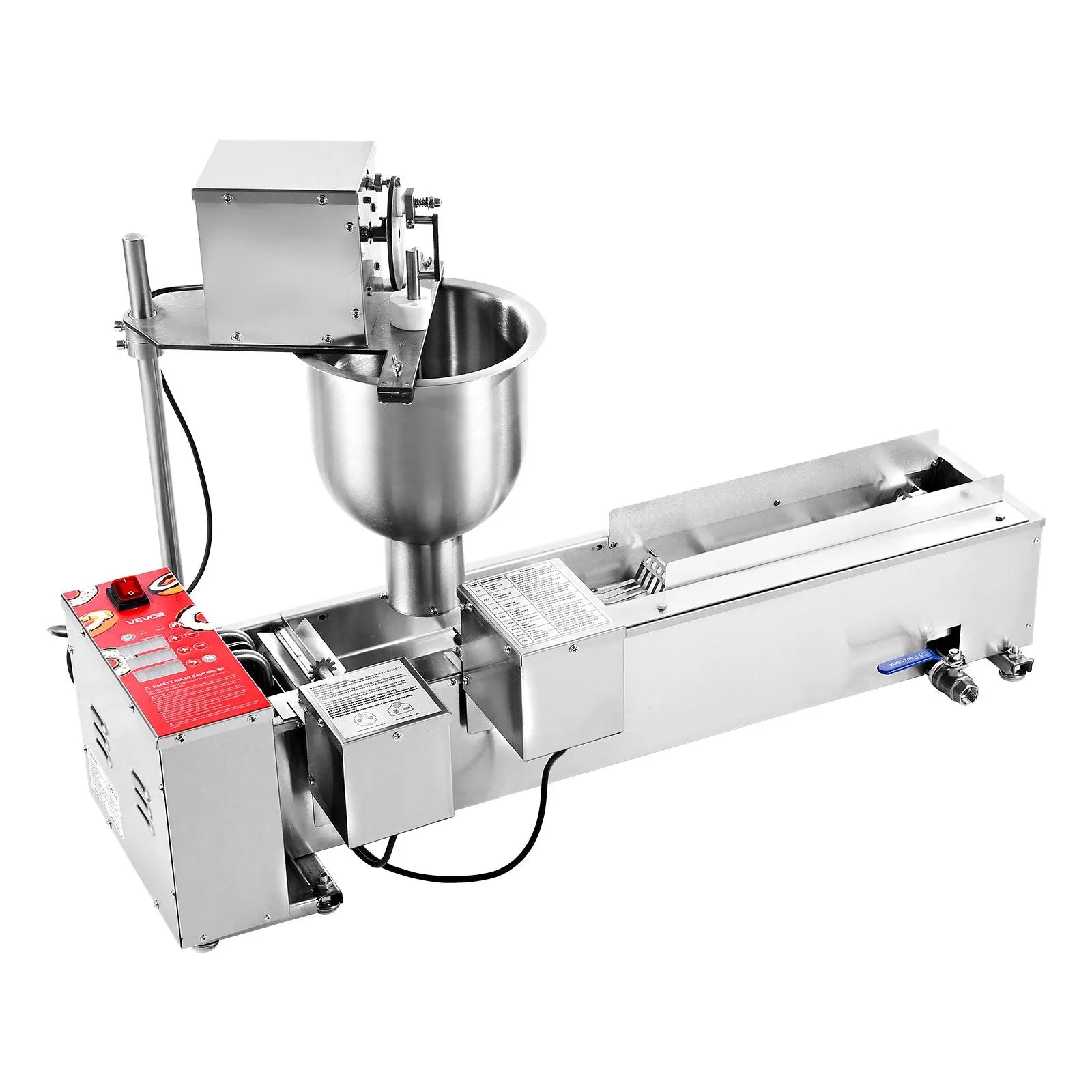 VEVOR Commercial Automatic Donuts Machine Doughnut Maker Single Row 90 PCS/H