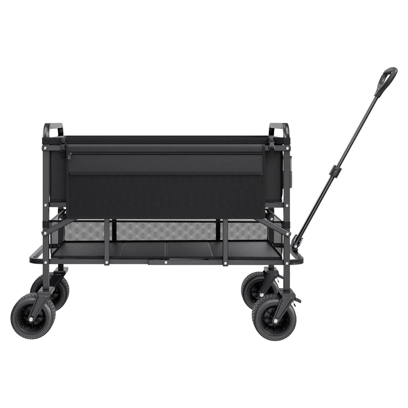 VEVOR Double Decker Wagon Collapsible 300L & 450 lbs Heavy Duty Folding Cart