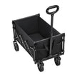 VEVOR Collapsible Wagon Carts 120L & 225LBS Heavy Duty Folding Garden Cart Black