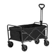 VEVOR Collapsible Folding Wagon, 2 cu.ft Beach Wagon Cart with All-Terrain 5in Wheels, Heavy Duty Folding Wagon Cart 220 lbs Weight Capacity with Drink Holders, Sports Wagon for Camping, Shopping, Gar
