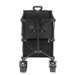 VEVOR Foldable Double Decker Wagon, 400L Collapsible Wagon Cart with All-Terrain Wheels, Heavy Duty Folding Wagon Cart 350 lbs Weight Capacity for Camping, Shopping, Garden, 52