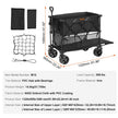 Foldable Double Decker Wagon, 400L Collapsible