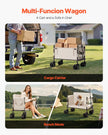 VEVOR Foldable Wagon Cart Converts to Bench 550lb Load & 220L Utility Wagon