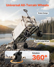 VEVOR Foldable Wagon Cart Converts to Bench 550lb Load & 220L Utility Wagon