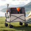 VEVOR Foldable Wagon Cart Converts to Bench 550lb Load & 220L Utility Wagon