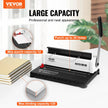 VEVOR Coil Spiral Binding Machine, Manual Book Maker 34-Holes Binding 120 Sheets, Punch Binder Adjustable for Letter Size, A4, A5