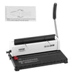VEVOR Coil Spiral Binding Machine, Manual Book Maker 34-Holes Binding 120 Sheets, Punch Binder Adjustable for Letter Size, A4, A5