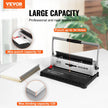 VEVOR Coil Spiral Binding Machine, Manual Book Maker 34-Holes Binding 120 Sheets, Punch Binder with Adjustable 3/16