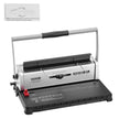 VEVOR Coil Spiral Binding Machine, Manual Book Maker 34-Holes Binding 120 Sheets, Punch Binder with Adjustable 3/16