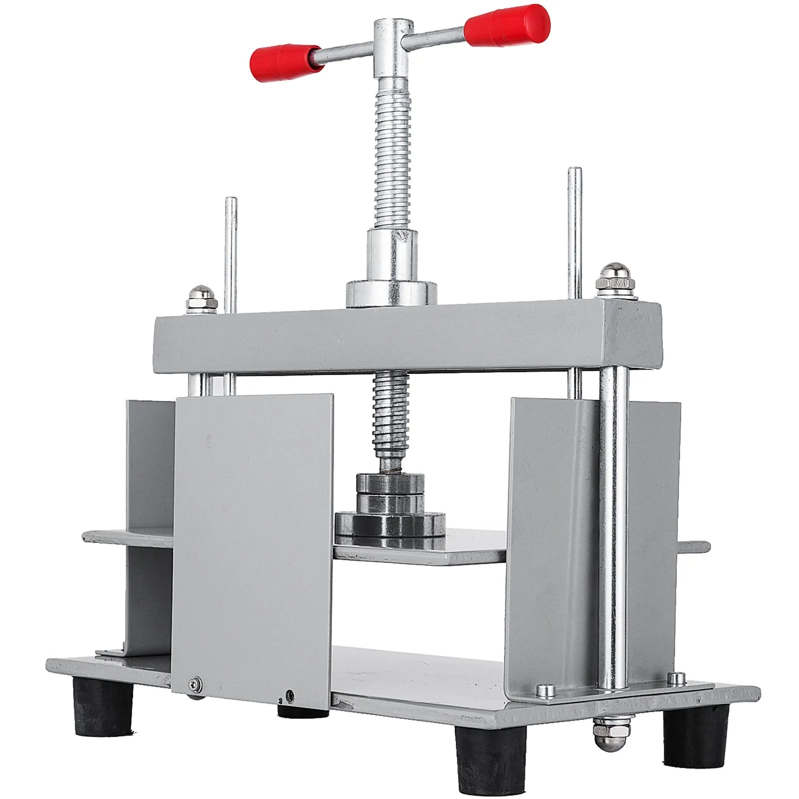 VEVOR Manual Paper Press Machine, 12x8.6 inch for A4 Sized Papers Flatting Machine, 10cm Thickness Steel Frame Manual Flat Paper Press Machine, Papermaking Book Press
