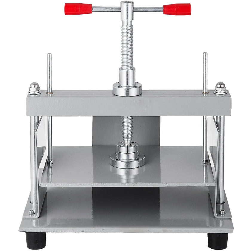 VEVOR Manual Paper Press Machine, 12x8.6 inch for A4 Sized Papers Flatting Machine, 10cm Thickness Steel Frame Manual Flat Paper Press Machine, Papermaking Book Press