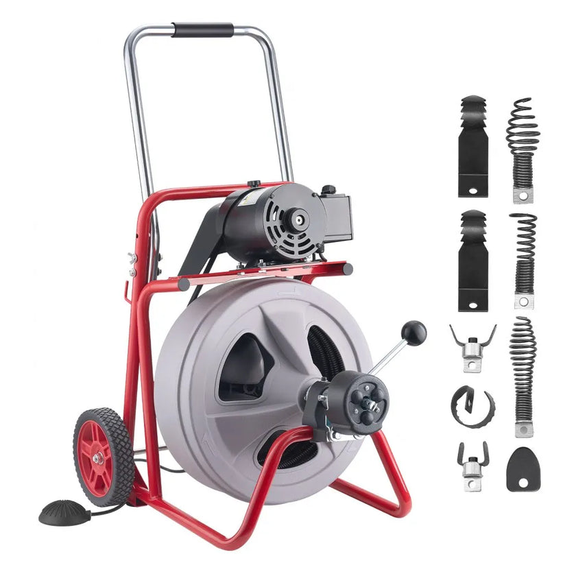 Drain Cleaner Machine 100 FT x 1/2