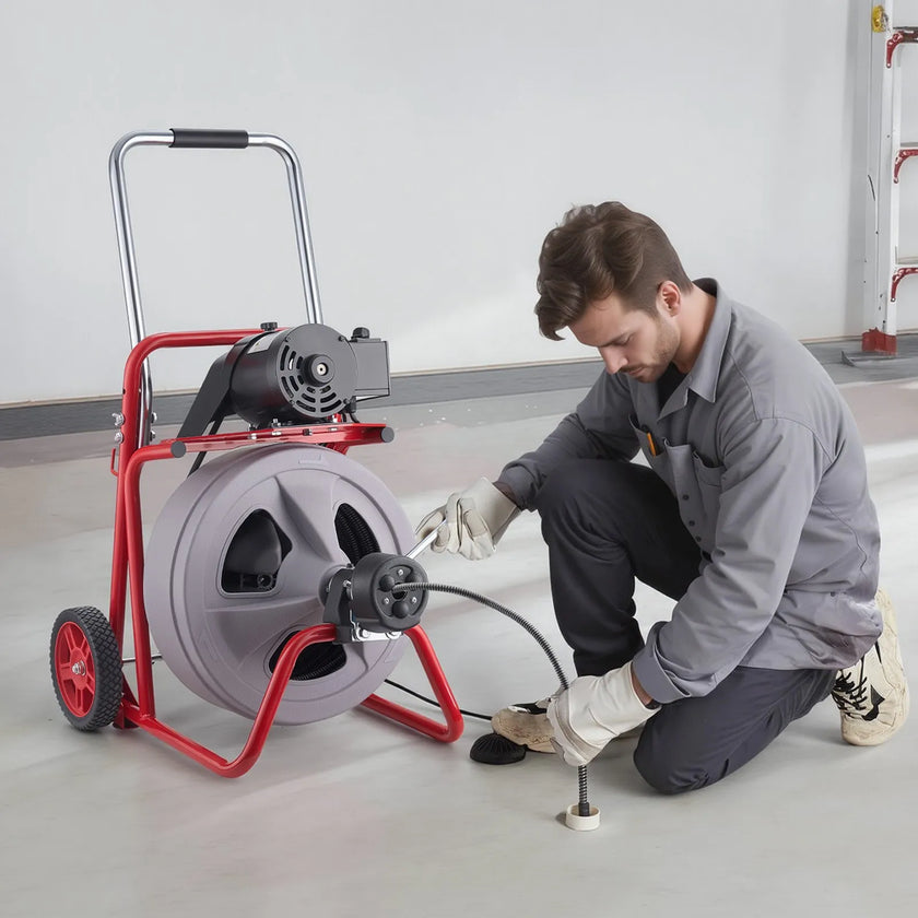 Drain Cleaner Machine 100 FT x 1/2